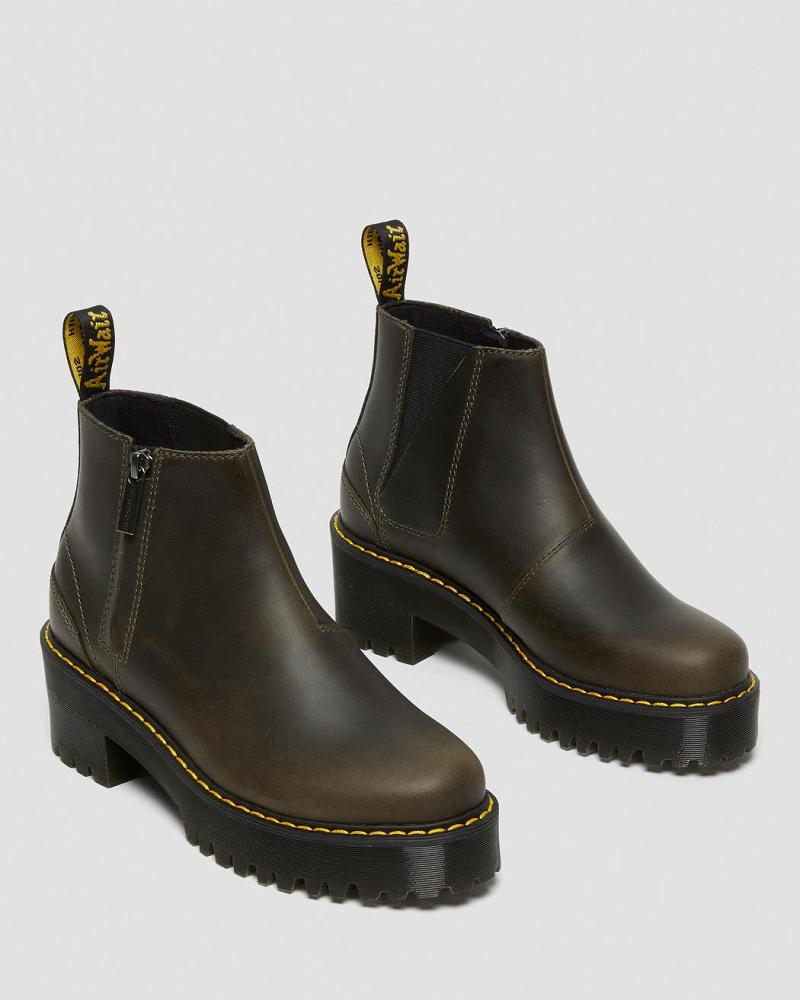 Women's Dr Martens Rometty Leather Ankle Boots Brown | AU 66NWY